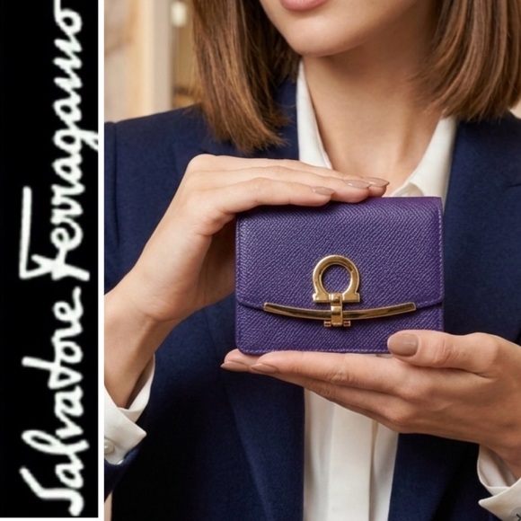 🆕Ferragamo Italy Leather Wallet Card Holder